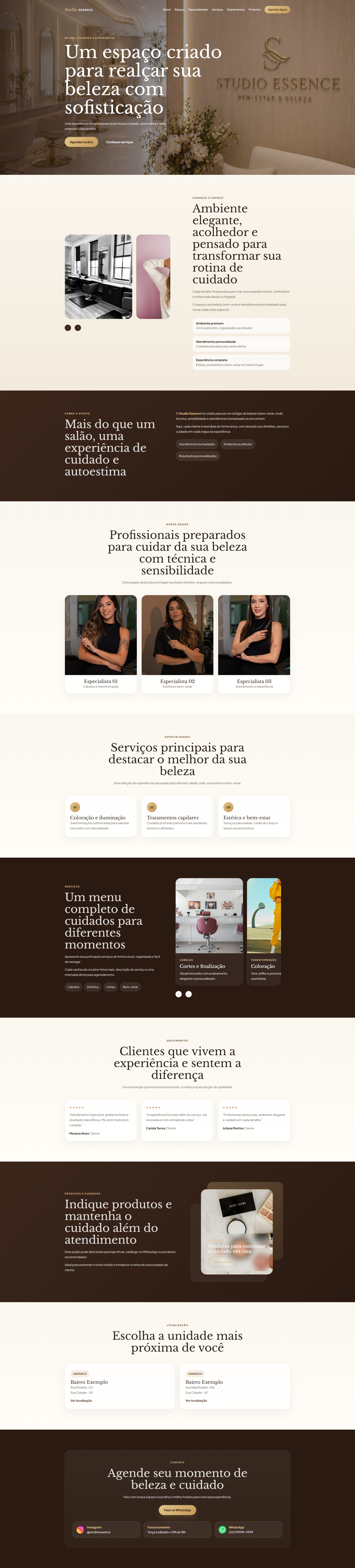 Preview do site